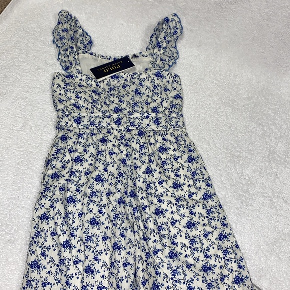 NWT polo Ralph Lauren floral linen cotton wide leg sleeveless jumpsuit 4/4t - Picture 5 of 9